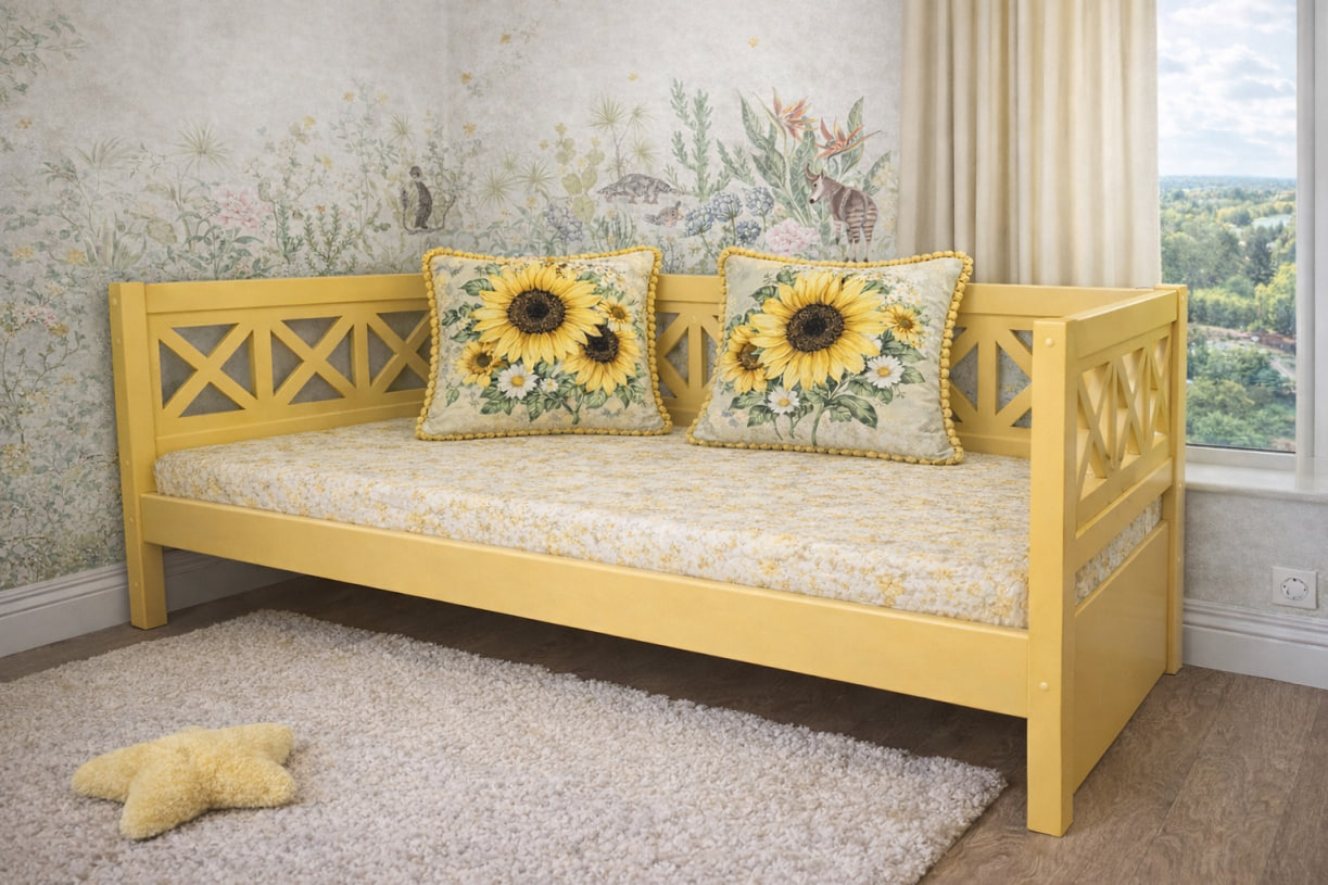 деревянная кушетка из массива сосны для подростка деревянная кушетка из массива сосны для подростка