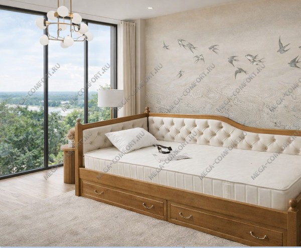 Угловая кровать Лагуна 